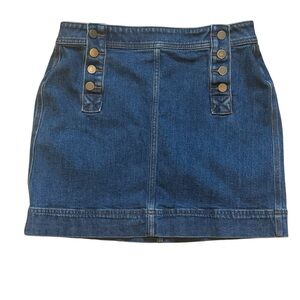 Loft Denim button down Skirt, size 6‎ petite